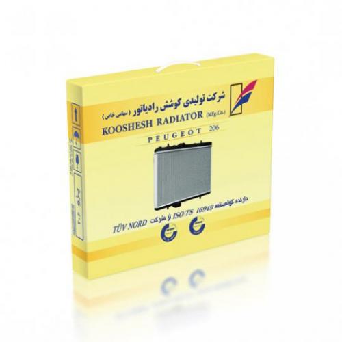 رادیاتور آب پژو 206 اتومات کوشش
